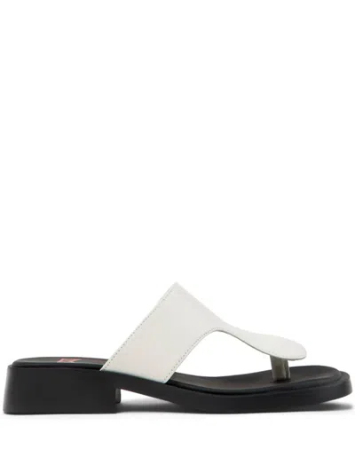 Camper Dana Thong Sandal In White, Women's At Urban Outfitters In White