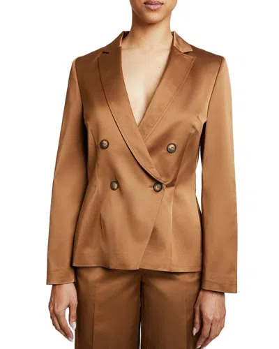 Santorelli Alaia Double Breasted Four-button Jacket In Yellow