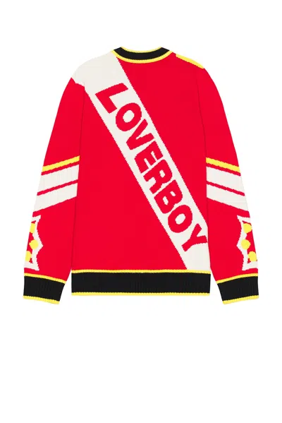 Charles Jeffrey Loverboy Intarsia-logo Sweater In Multicolor