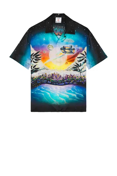 Casablanca Men's La Premonition Cuban Collar Shirt In La Premonition