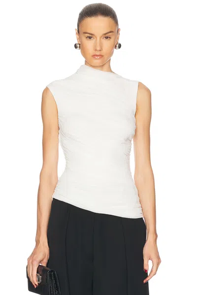 Nicholas Callie Sleeveless Asymmetrical Top In Ivory