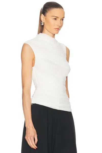 Nicholas Callie Sleeveless Asymmetrical Top In Ivory