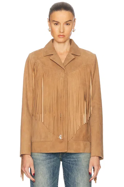 Loveshackfancy Geraline Jacket In Camel