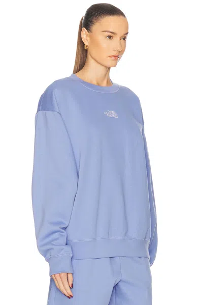 The North Face Oversize Crewneck Sweatshirt In Virtual Blue