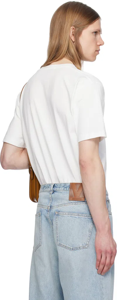 Valentino Cotton Crew-neck T-shirt In White