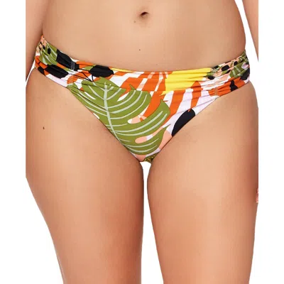 Bar Iii Womens Botanical Shirred Swim Bottom Separates In Multi