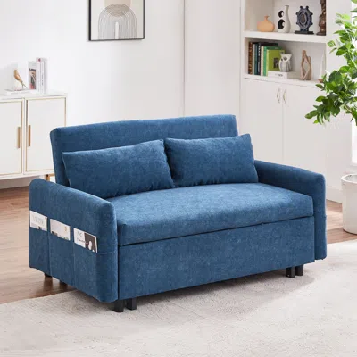 Streamdale Furniture Streamdale 55" Sofa Bed With Storage And Usb Ports
