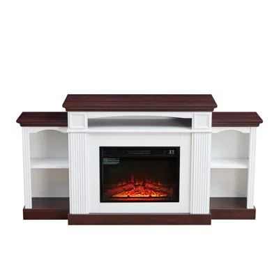 Streamdale Furniture Streamdale Electric Tv Stand With Fireplace For 70" Tvs