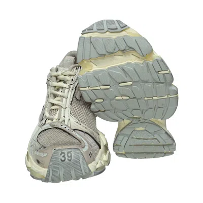 Balenciaga Multicolor Synthetic Leather And Mesh Stapler Sneakers In Gray