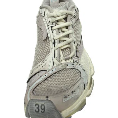 Balenciaga Multicolor Synthetic Leather And Mesh Stapler Sneakers In Gray