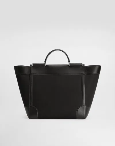 Dolce & Gabbana Panama Bag In Black
