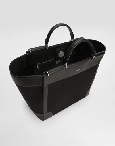 Dolce & Gabbana Panama Bag In Black