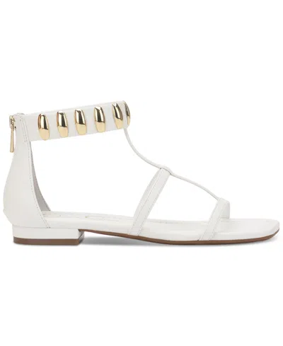 Jessica Simpson Women's Elusta Studded Gladiator Sandals In Bright White