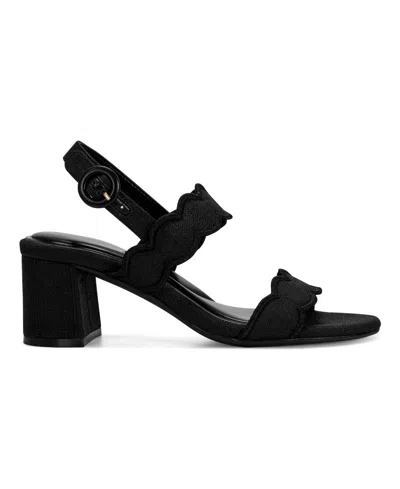 Easy Spirit Women's Daana Block Heel Slingback Sandals In Black