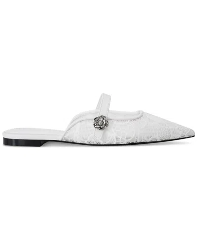 Karl Lagerfeld Women's Vadyn Flat Mule In Bright White