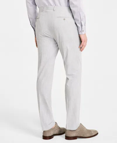 Calvin Klein Men's Slim-fit Dress Pants In Light Grey