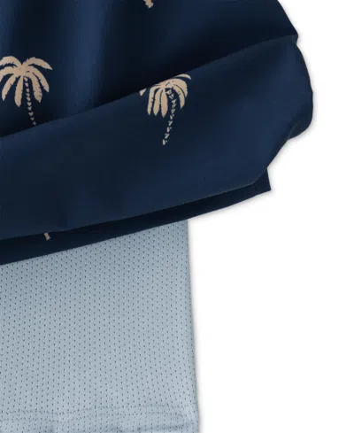 Chubbies Lined Classic Swim Trunks In Midnight Palms In Blue