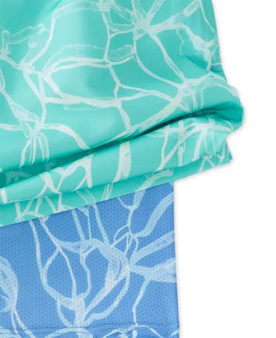 Chubbies Pool Parties Swim Trunk In Aqua Abstract In Green