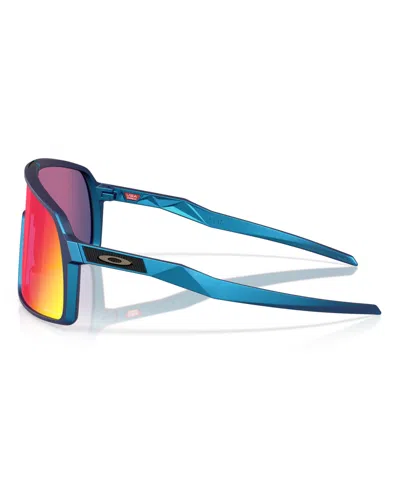 Oakley Shield-frame Sunglasses In Matte Cyan,blue Colorshift