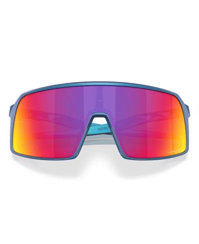 Oakley Shield-frame Sunglasses In Matte Cyan,blue Colorshift