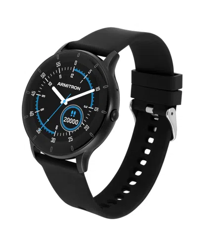 Armitron Connect Link Black Silicone Smartwatch, 45mm In Black