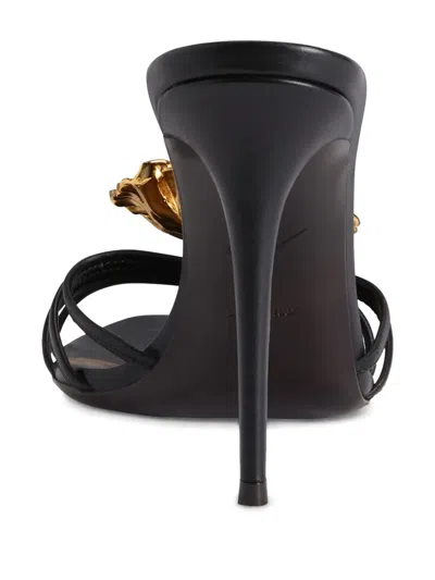 Giuseppe Zanotti 105mm Orchid Mules In Black