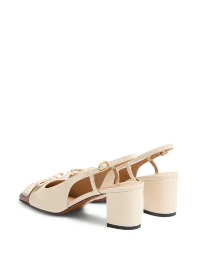 Valentino Slingback Valet Du Roi Pumps In Butter/tobacco In Nude