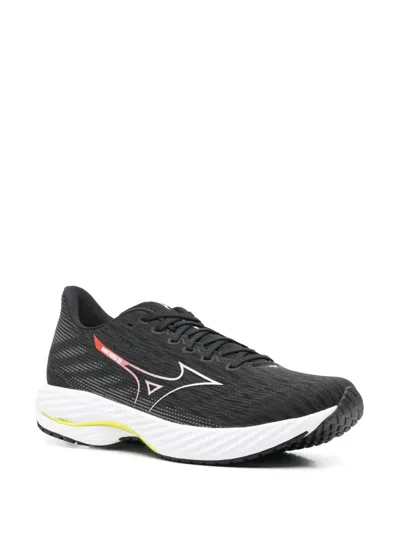 Mizuno Low Top Sneakers Flat Sole In Black