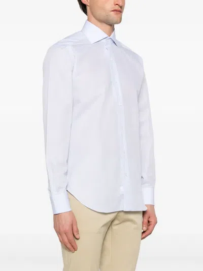 Barba Napoli Cotton Shirt In White