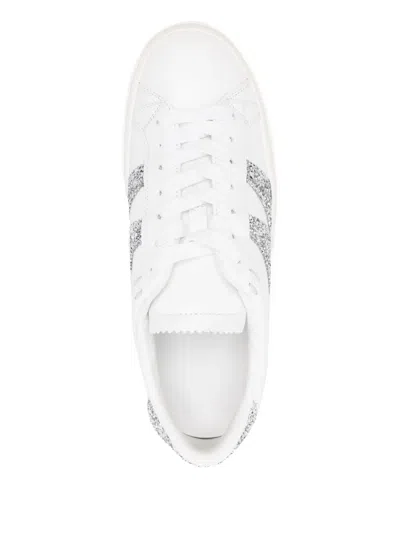Moncler Monaco Bicolor Low-top Sneakers In White