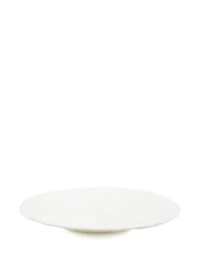 Knindustrie Leaves Plates (set Of Six) In White