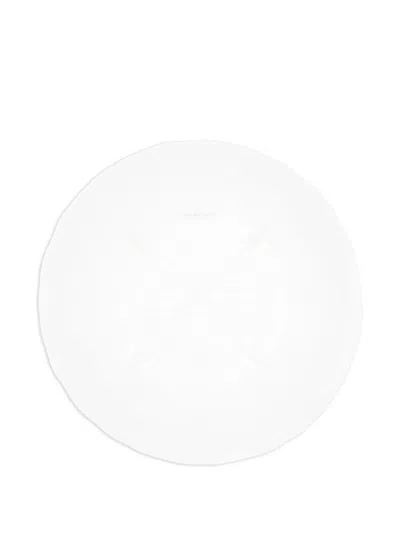 Knindustrie Leaves Plates (set Of Six) In White