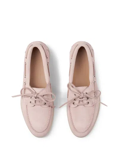 Scarosso Lia Boat Shoes In Pink