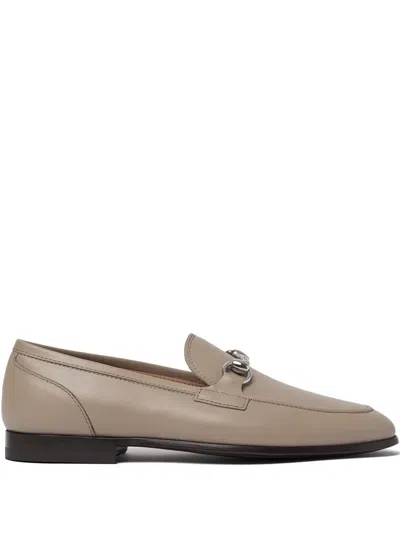 Scarosso Alessandra Almond Toe Loafers In Neutral