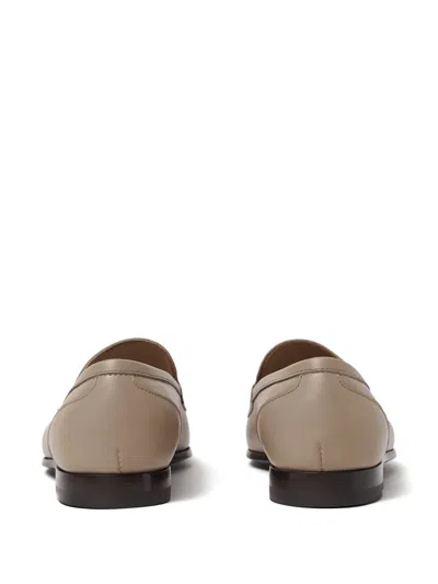 Scarosso Alessandra Almond Toe Loafers In Neutral
