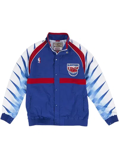 Mitchell & Ness Hardwood Classics New Jersey Nets 1993/94 Authentic Warm-up Jacket In Blue