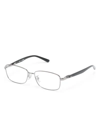 Ray Ban Square-frame Glasses In Silver