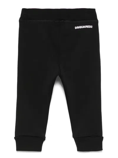 Dsquared2 Logo-print Track Pants In Black