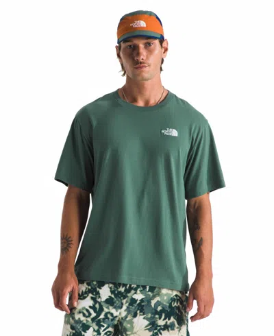 The North Face Box Nse Tee In Green