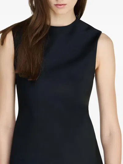 Jw Anderson Denim-twill Mini Dress In Black