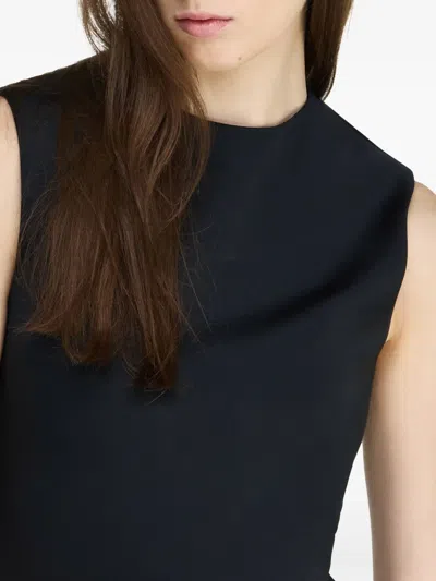 Jw Anderson Denim-twill Mini Dress In Black