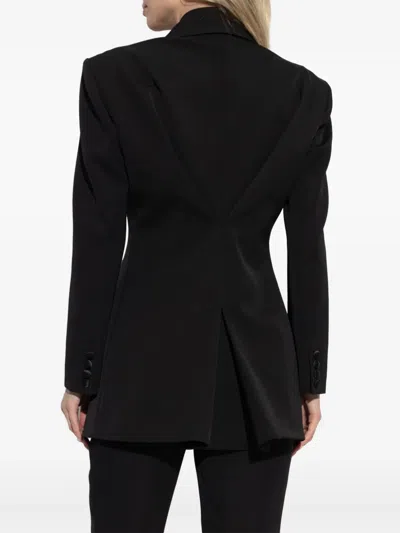 Givenchy Jacket In Wool With Pleated Back In Black