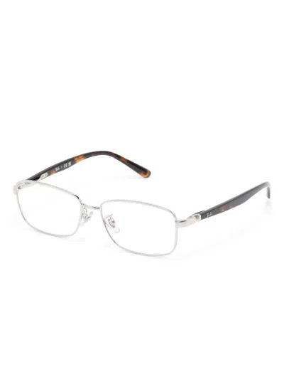 Ray Ban Square-frame Glasses In Silver