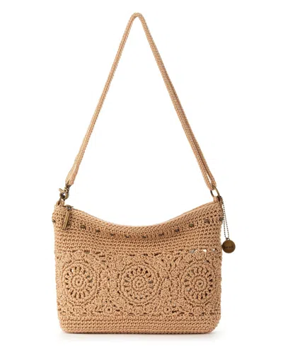 The Sak Women's Lumi Crochet Crossbody Bag In Bamboo Medallion