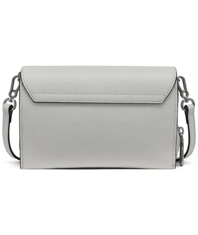 Karl Lagerfeld Lourdes Crossbody In White,silver