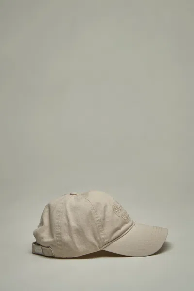 Ganni Patch Cap In Beige