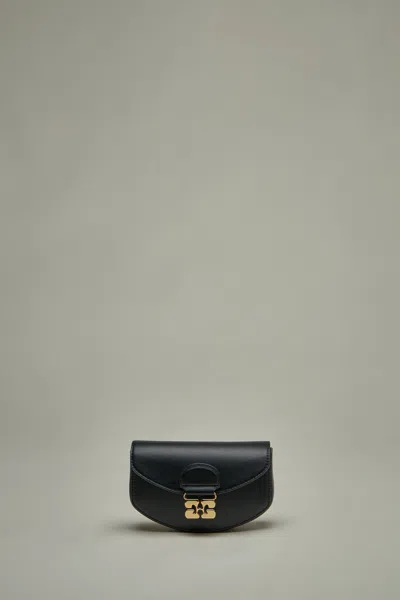 Ganni Apo-g Wallet On Chain In Black