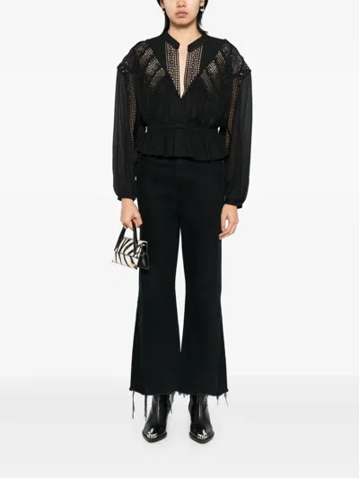 Iro Rixi Blouse In Black Polyester In Black