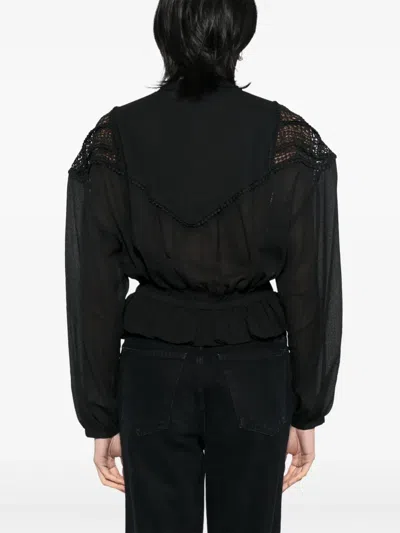 Iro Rixi Blouse In Black Polyester In Black