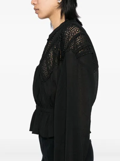 Iro Rixi Blouse In Black Polyester In Black